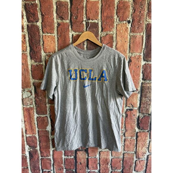 Nike Mens Gray Short Sleeve UCLA Bruins Short Sleeve Shirt Size Medium - Picture 1 of 3